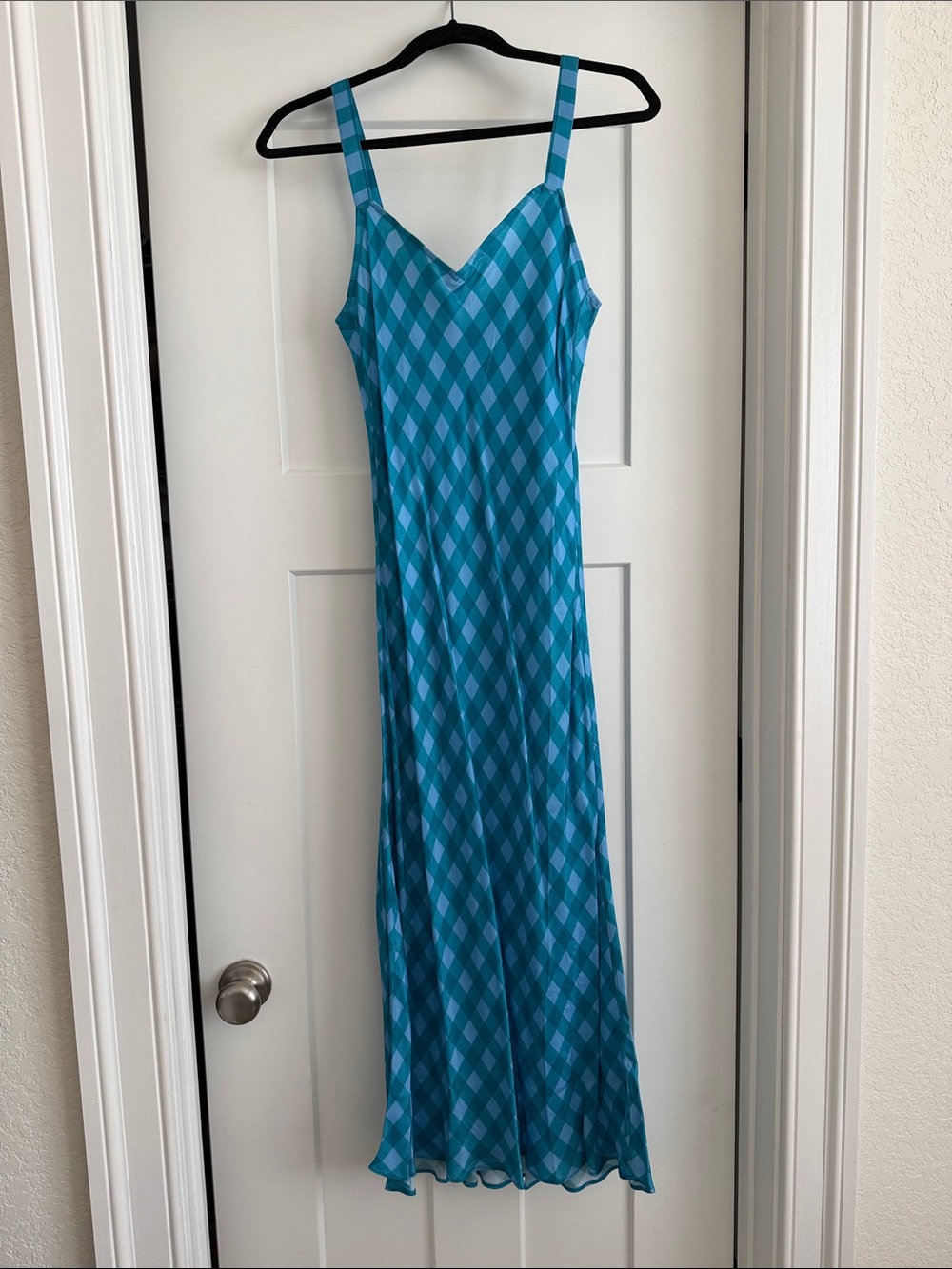 Jcrew plaid slip maxi dress